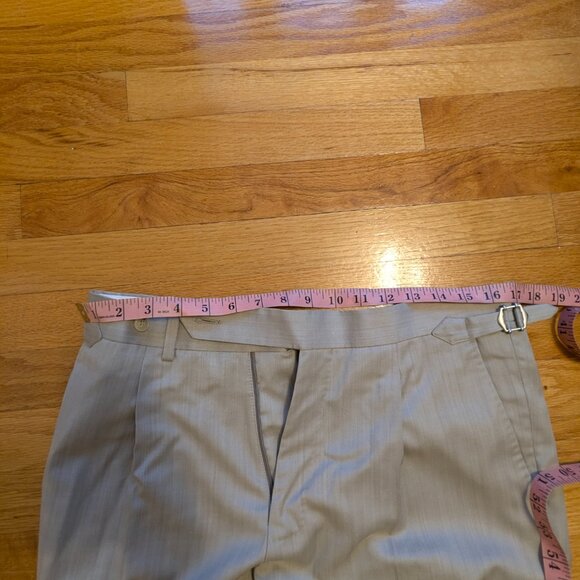 SuitSupply 3 Button Herringbone Silk and Linen Suit - Picture 6 of 8